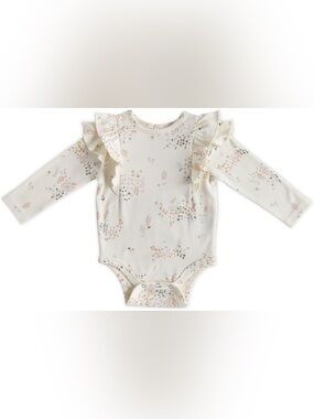 Pehr Flutter Long Sleeve One-Piece in Flower Patch